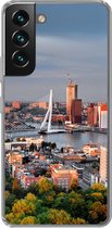 Geschikt voor Samsung Galaxy S22 Plus hoesje - Rotterdam - Skyline - Boom - Siliconen Telefoonhoesje