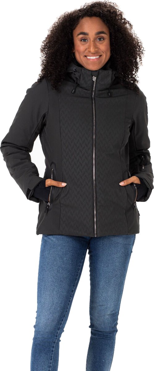 Falcon Nicola ski jas dames zwart dessin