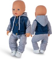 Isa's Friends® - Vêtements de Vêtements de poupée - Vêtements adaptés pour BABY born - 43 cm - Garçons - Cardigan avec Pantalon