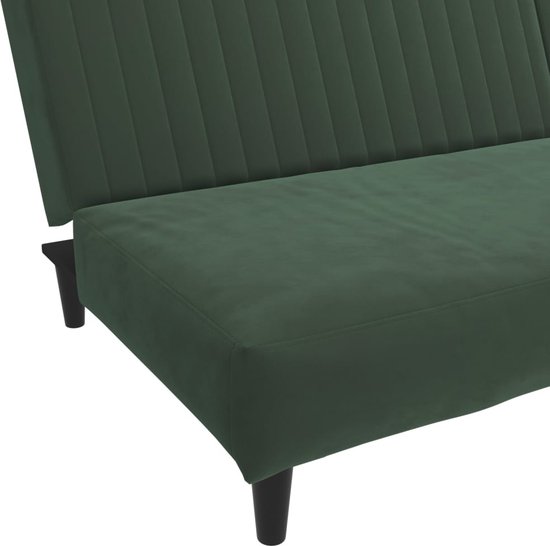3-Zits slaapbank in Groen met inklapbaar middentafel INVERNESS