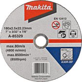 Makita A-85329 Doorslijpschijf 180x2,5x22,23mm staal