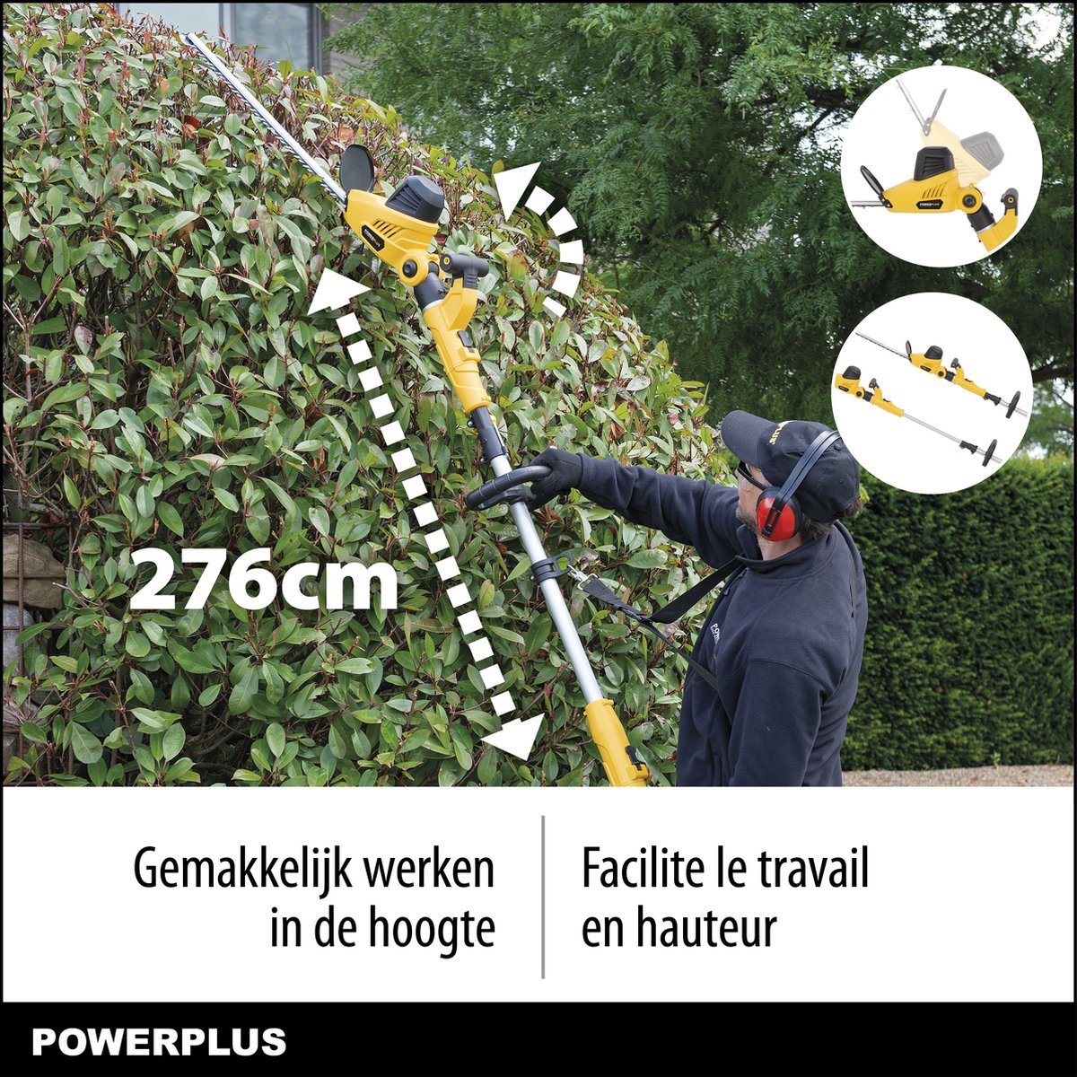 Powerplus POWXG20090 taille-haies électrique 750W 69cm