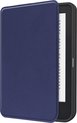 foto van Anita: Hoesje Geschikt voor Kobo Clara 2E Hoes Bescherm Hoesje Case Luxe Sleep Cover - Donker Blauw