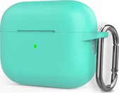 Mobigear - Hoesje geschikt voor Apple AirPods Pro 2 Hoesje Flexibel Siliconen | Mobigear Color - Mint | Groen