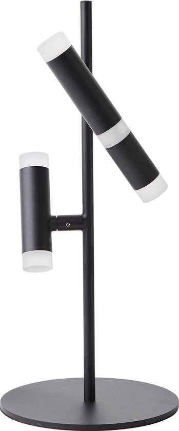 Brilliant LED tafellamp Lagano 2-vlammig zwart, metaal/kunststof, 1x LED geïntegreerd, 10 W , (lichtstroom: 1300lm, lichtkleur: 3000K)