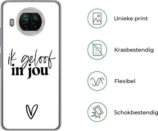 Xiaomi Mi 10T Lite 5G - Proverbes - Je crois en toi - Partner - Citations - Coque en Siliconen
