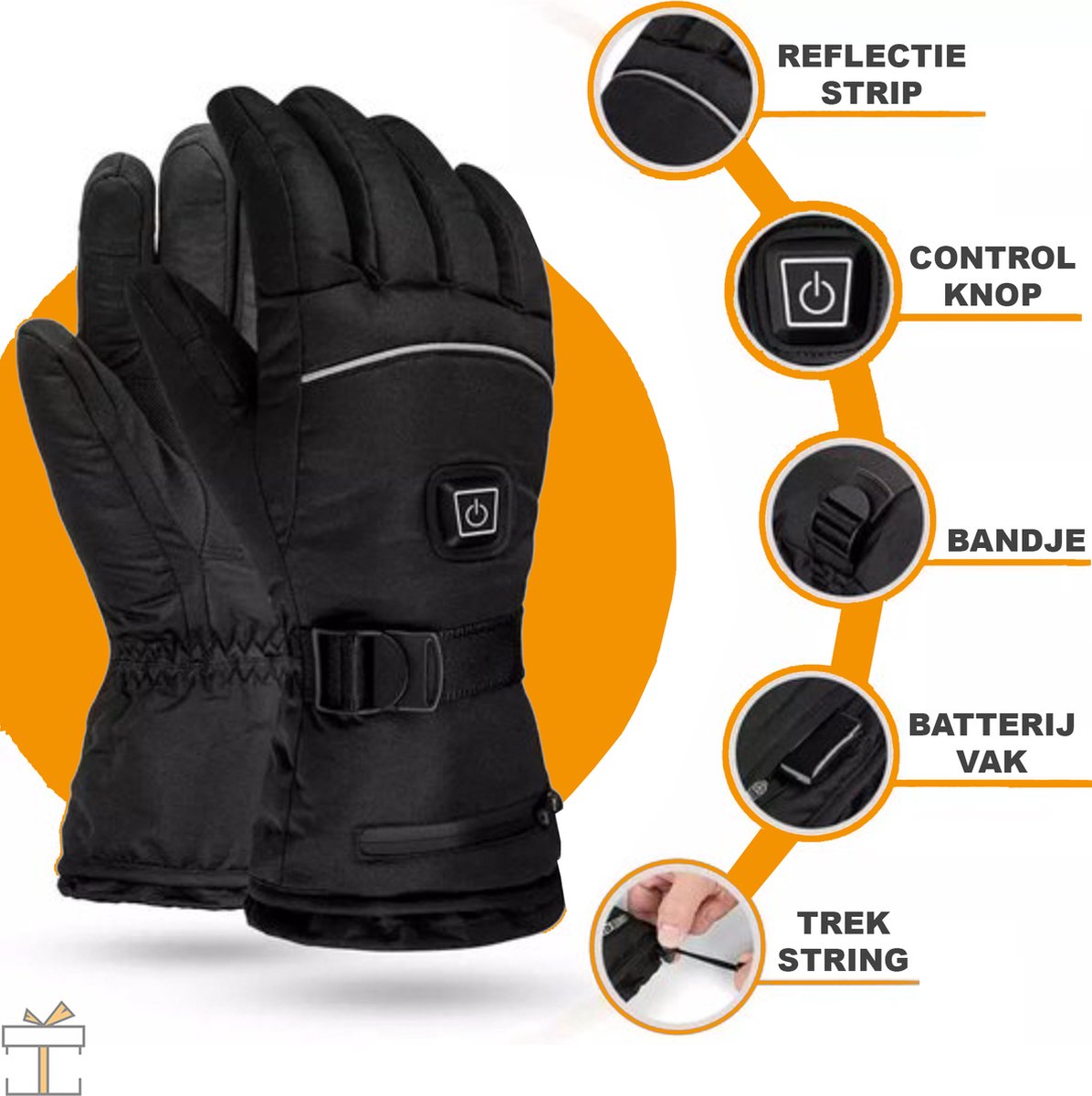 Happyment® Verwarmde handschoenen - Oplaadbaar - Unisex - Elektrische  verwarming -... | bol.com