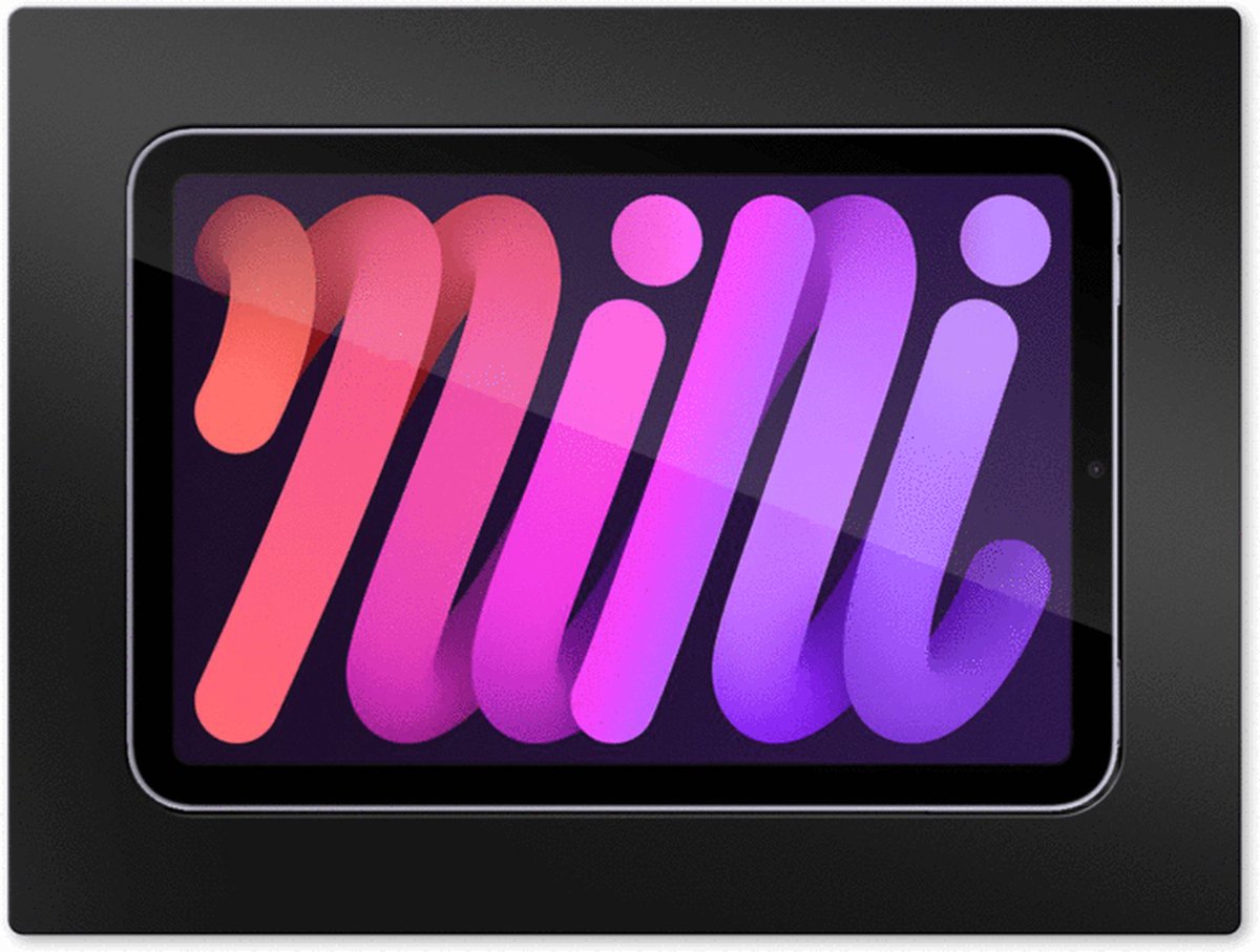 iPad Mini 6 inbouw wandhouder -Zwart -