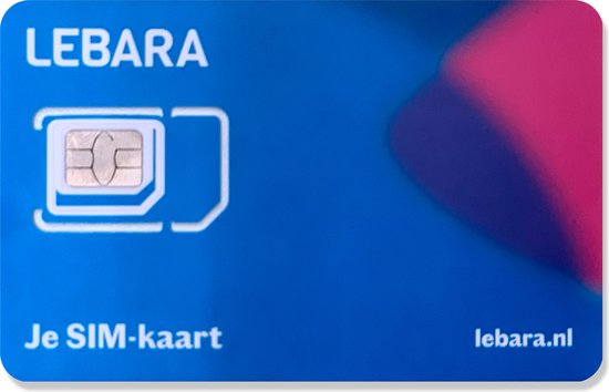 Lebara Prepaid simkaart met max. 1GB gratis data en €15,- gratis beltegoed. KPN netwerk.