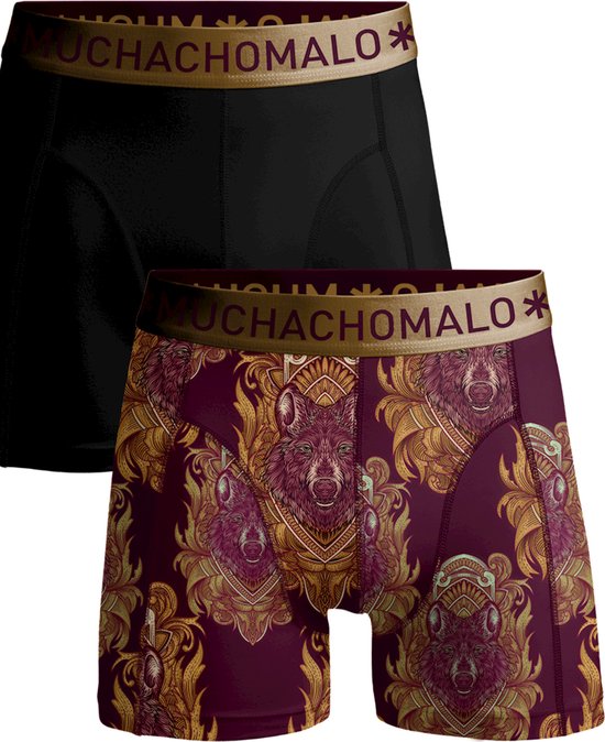 Muchachomalo Heren Boxershorts 2 Pack - Normale - Mannen Onderbroek met Zachte Elastische Tailleband