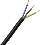 Kopp 152310848 Geïsoleerde kabel H03VV-F 3 x 0.75 mm² Zwart 10 m