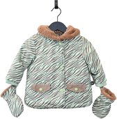 Ducksday - manteau d'hiver pour bébé - imperméable - mitaines amovibles - bambin - unisexe - Okapi - taille 92