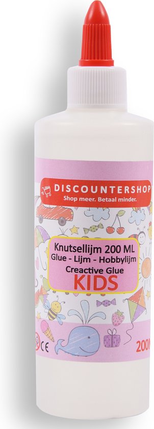 Knutsellijm 200ml - Lijm - All purpose glue hobbylijm Glue - Kinderlijm - Knutselen - Goedkope knutsellijm - lijmen & plakken Doorzichtige knutsellijm