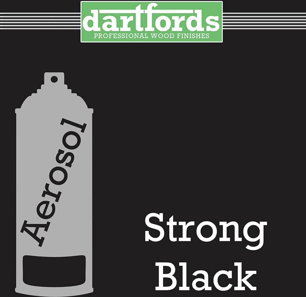 Dartfords FS5045 Nitrocellulose Lak Strong Black 400ml spuitbus