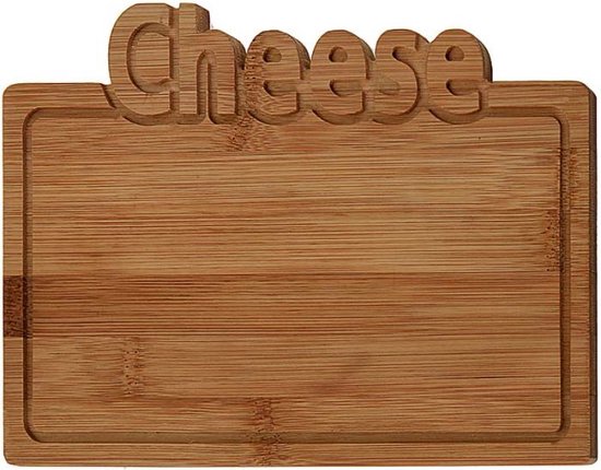 Oneiro’s Luxe Bamboe snijplank -Cheese - 25x17cm