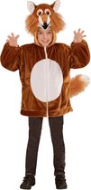 "Vest met capuchon vos voor kinderen - Kinderkostuums - 98/104"