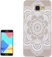 Hollow Carved Flower patroon Transparent Frame PC beschermings hoesje voor Samsung Galaxy A5(2016) / A510
