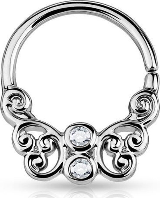 Rook piercing butterfly