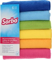 Tissu microfibre Sorbo - 6 pièces - Assorti