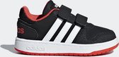 adidas Hoops 2.0 Cmf Jongens Sneakers - Core Black/Ftwr White/Hi-Res Red S18 - Maat 24
