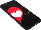 Hartjes hoesje roodwit deluxe Geschikt voor iPhone 6 / 6S