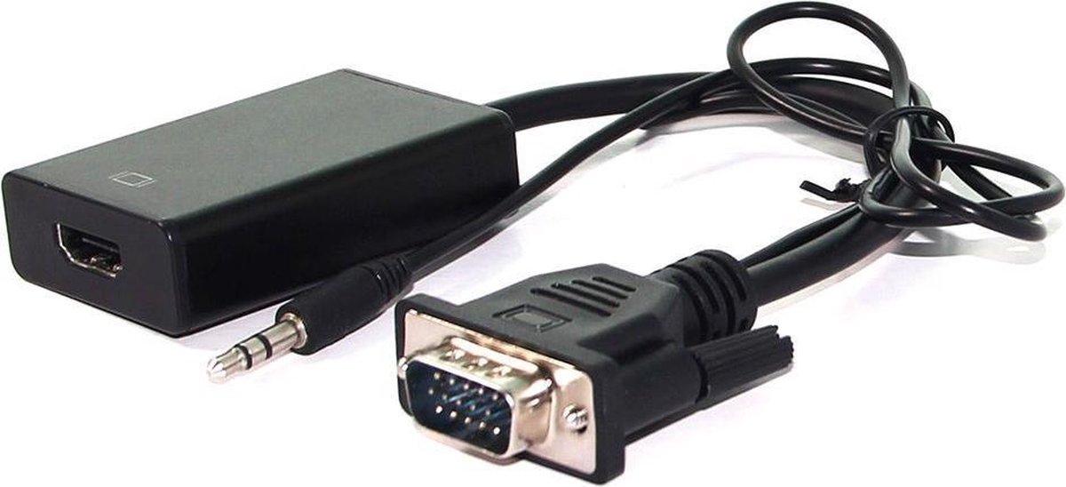 Value VGA + 3,5mm naar HDMI converter - met HDCP - 0,15 meter