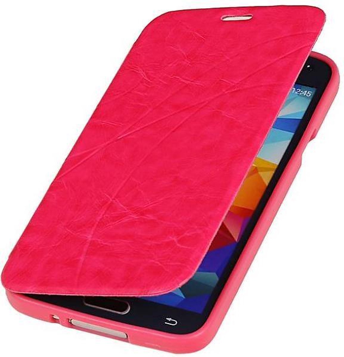 Easy Booktype hoesje Geschikt voor Samsung Galaxy A3 Roze