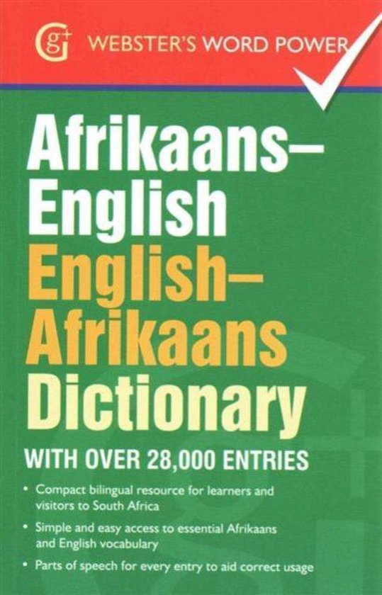 AfrikaansEnglish, EnglishAfrikaans Dictionary, Alet Kruger