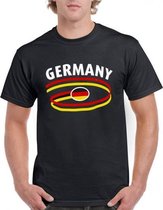 Zwart heren t-shirt Duitsland M