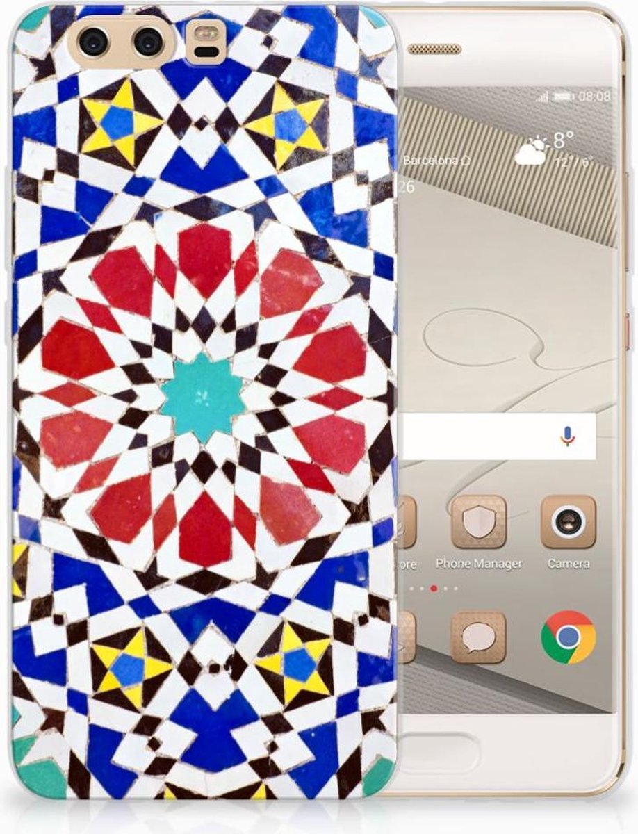Huawei P10 Plus TPU Siliconen Hoesje Mozaïek