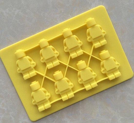 voordat Afwijking Voor een dagje uit Siliconen Chocoladevorm Lego / IJsblokjes - Geel | bol.com