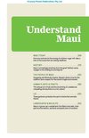 Titelpagina 'Understand Maui' met een groene achtergrond en de secties Maui Today, History, People, Arts & Crafts, Lei en Landscapes & Wildlife.