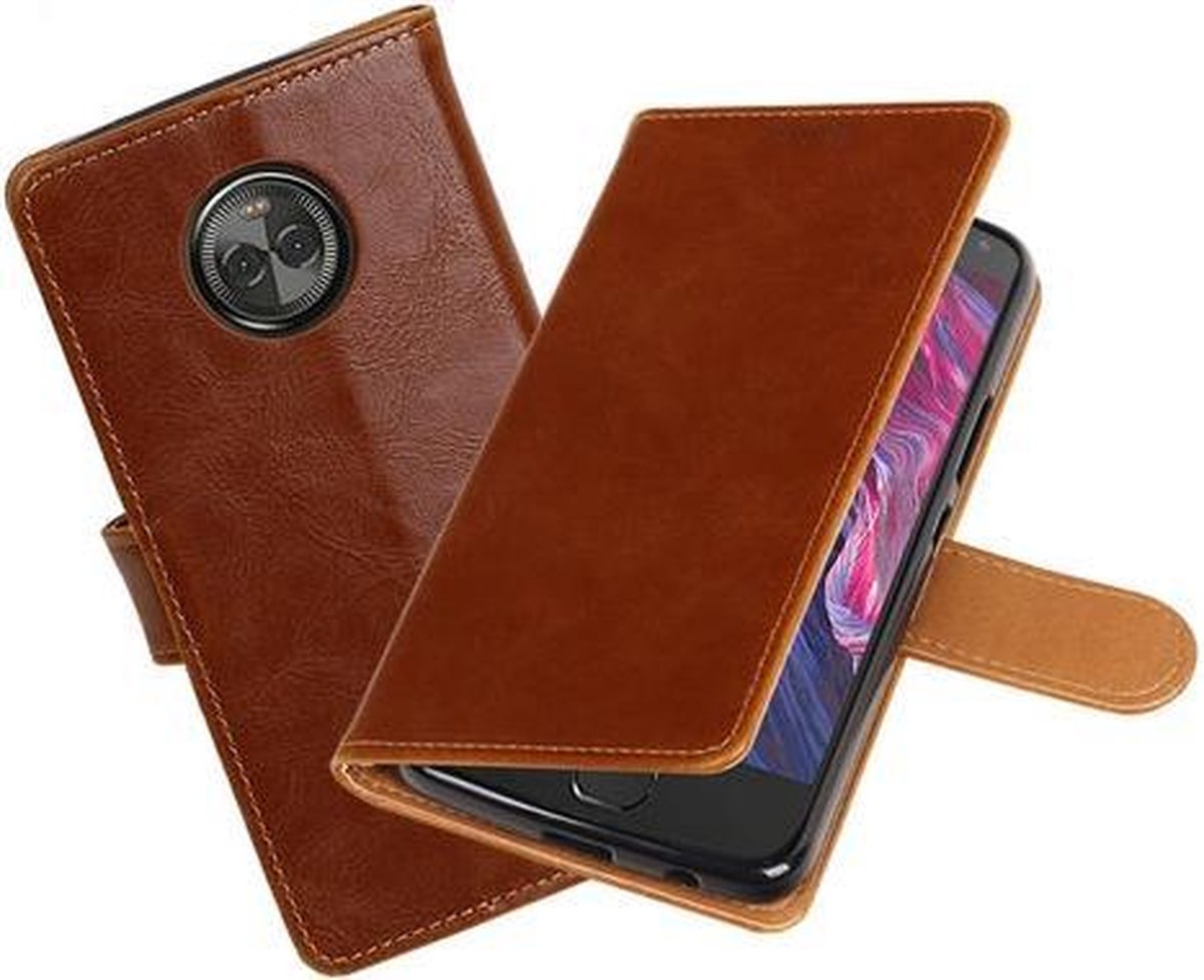 BestCases - Motorola Moto X4 Pull-Up booktype hoesje bruin