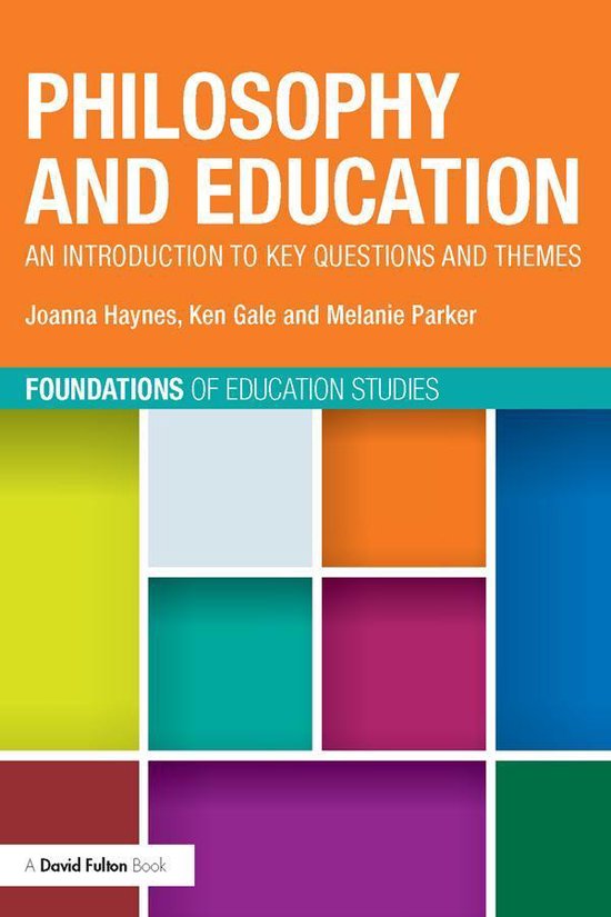 Philosophy and Education - cover