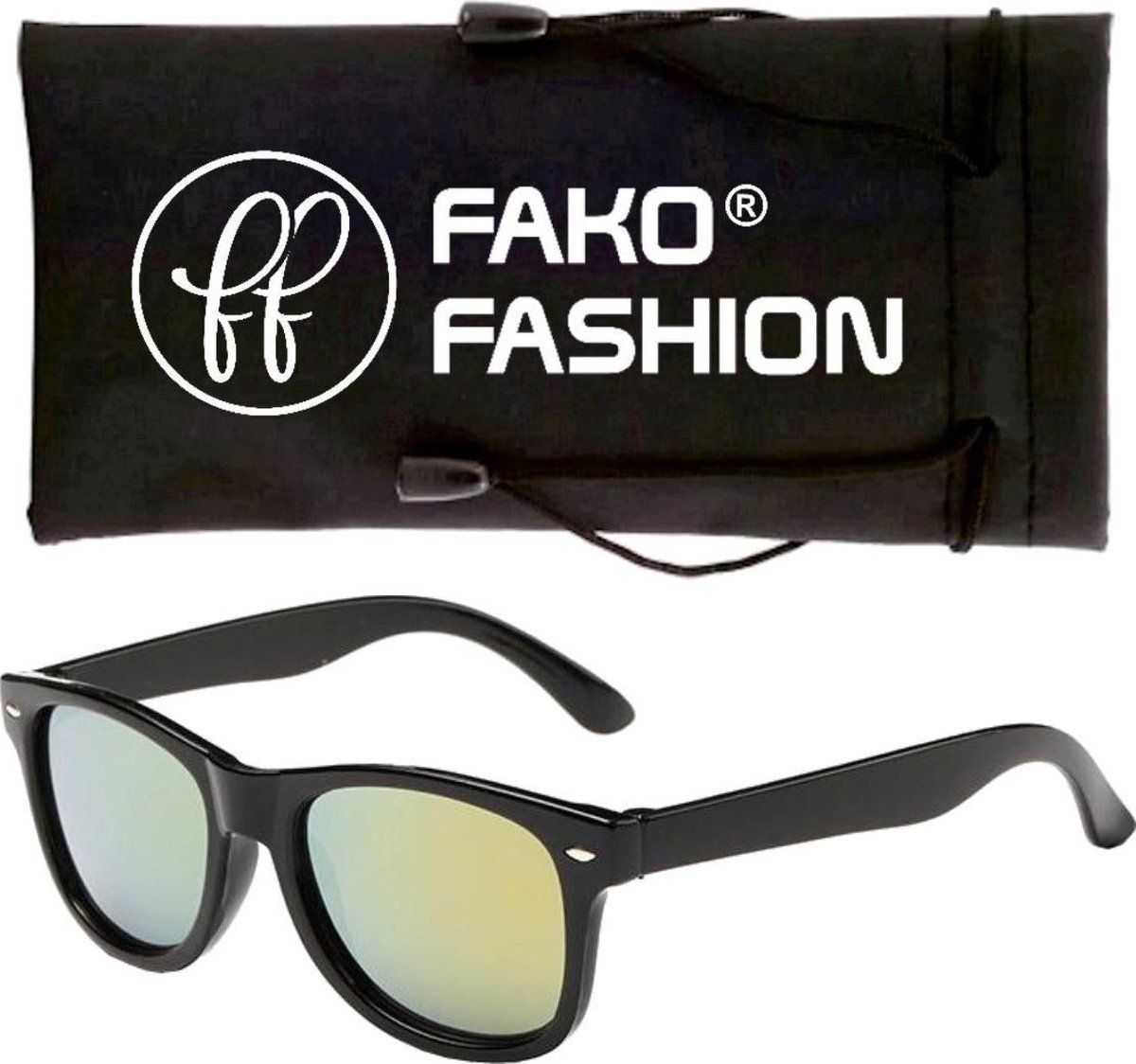 Fako Fashion® - Zonnebril - Kids - Spiegel Goud