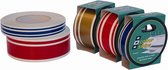 Colour stripe decoratieve zilveren Waterlijn-tape