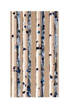 DEGOR Calisto - Rideau anti-mouches - 90x210 cm - Bleu