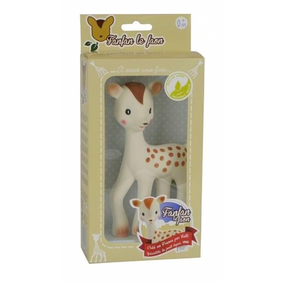 Sophie de Giraf - Fan Fan het hertje - bijtspeeltje - in geschenkdoos
