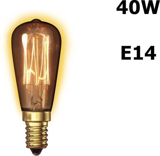 Calex Kooldraadlamp Goldline 40W E14 Rustiek ST48 | bol.com