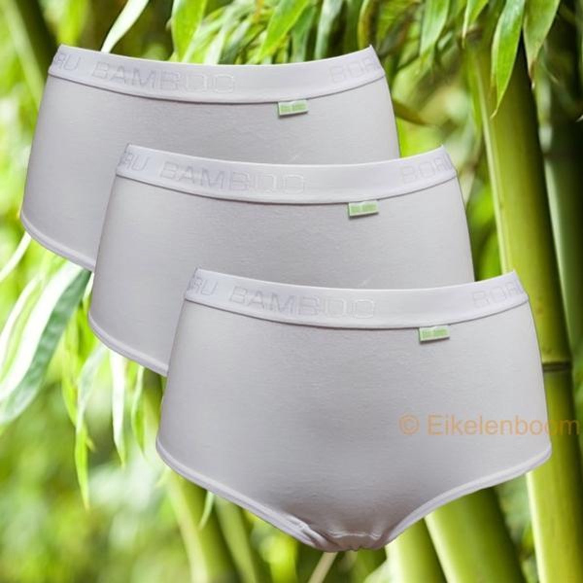 Boru Bamboo - maat XL - 3-pack dames midislip - wit