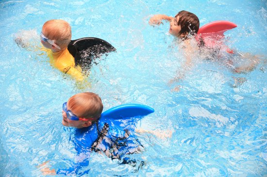 SwimFin zwemband - Marble Oranje | SwimFin maakt leren zwemmen leuk