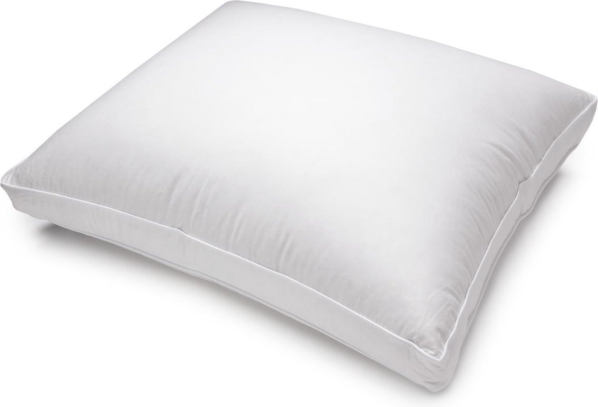 White Cloudz - donzen kussen CLOUDZ 90 - 60x60 cm - boxmodel - 90% dons - Wit