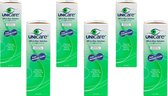 Unicare lenzenvloeistof harde contactlenzen - 6 x 360 ml - incl. 6 lenzendoosjes - voordeelverpakking