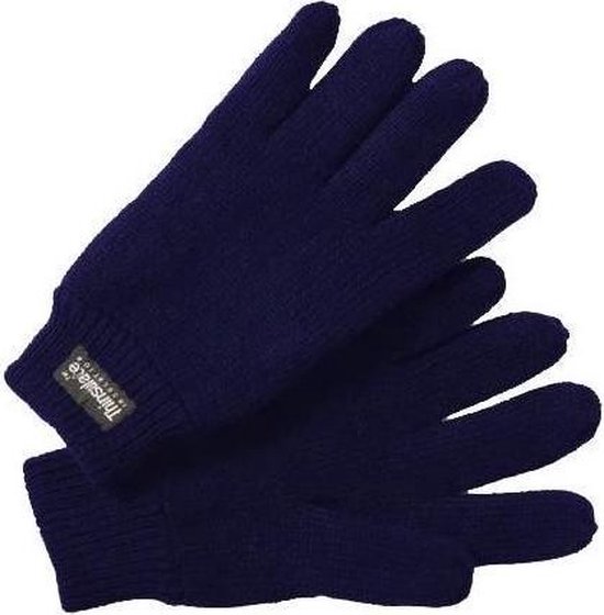 Thinsulate Handschoenen Gebreid Heren Navy Donkerblauw Maat 12 | bol.com