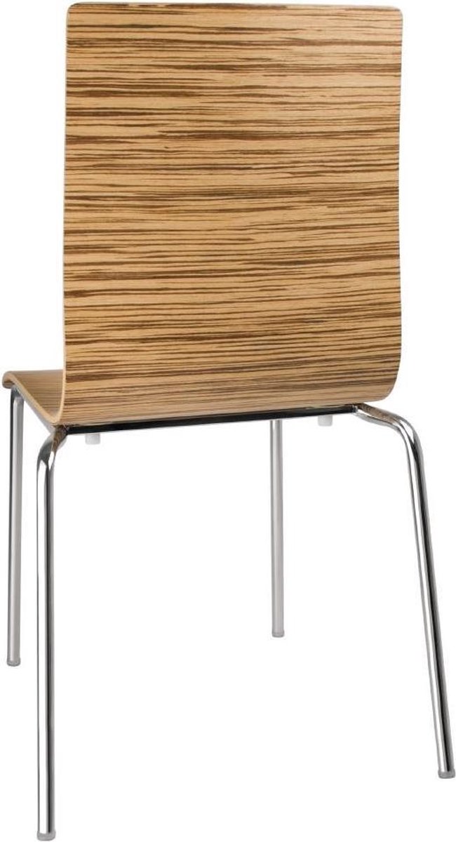 Bolero stoel met vierkante rug eiken 4 stuks | Apparatuur