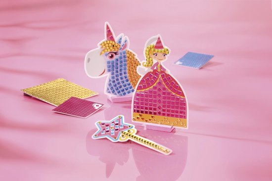 Totum Fantasia - knutselset maak je eigen unicorn eenhoorn & fee mozaïk