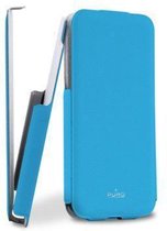 PURO Apple iPhone 5C Ultra Slim Cover Eco Leather Vertical Flip - Blauw