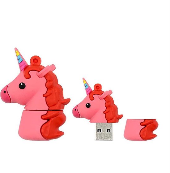Pink Unicorn USB Stick 16gb Unicorn Emoji design