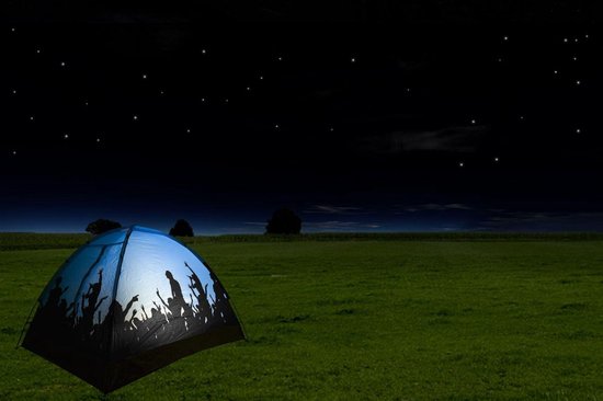 Abbey Festivaltent - Groen/Grijs van Abbey — afbeelding 2
