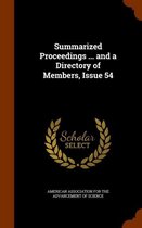 Summarized Proceedings ... and a Directory of Members, Issue 54